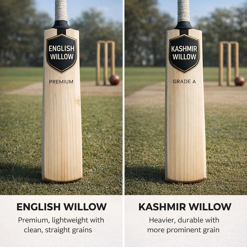 English Willow vs Kashmir Willow Cricket Bats: What’s the Real Difference?