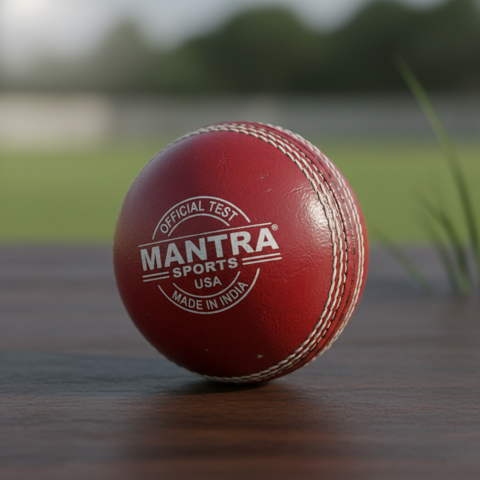 create a picture of a cricket leather ball with the logo of the company 